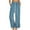 Blue, variant on SwiftWear Women's Striped Wide Leg Flowy Palazzo Pants with Elastic Waist, Casual Travel Beach Wear Comfort Fit Trousers Breathable Stretch Fabric S-2XL