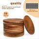 thumbnail image 4 of 16 Posavasos de Madera Sin Terminar, Redondos de 10 cm para Manualidades con Puntos de Silicona Antideslizantes para Manualidades TeñIdas., 4 of 5