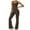 Brown, variant on Summer Fashion Plus Size Jumpsuits for Women Petite Sexy Backless Tight Casual Hollow Fitness Yoga Jumpsuit