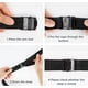 thumbnail image 4 of Paquete de 4 correas de amarre MACHAO 2,5 cm x 1 m resistentes con hebilla de leva ajustable, 4 of 5