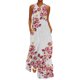 thumbnail image 1 of Gibobby Vestidos Casuales para Mujer Vestido maxi floral sin mangas con cuello en V de verano para mujer(Rojo,M), 1 of 5