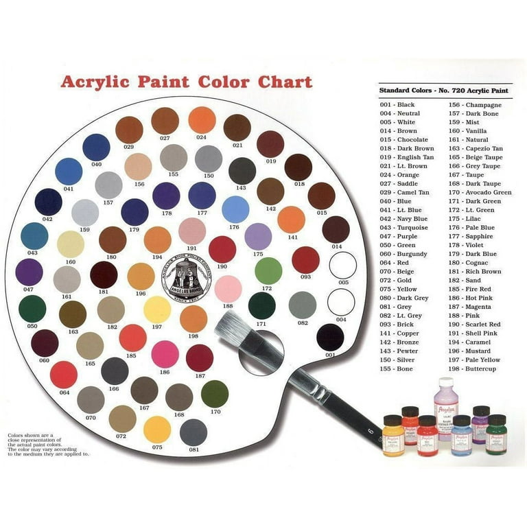 Angelus Leather Paint Flat Black, over 150 colours in stock!