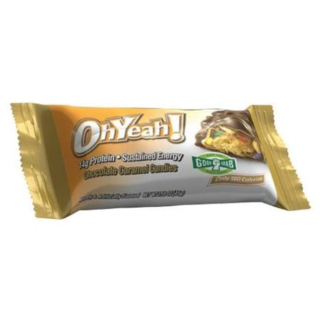 ISS OhYeah! Sustained Energy Protein Bar, Chocolat Caramel bonbons, 1,59 Oz