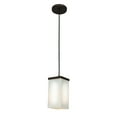 thumbnail image 2 of Access Lighting 23638-ORB-OPL Basik One Light Pendant with Opal Glass Shade, Oil Rubbed Bronze, 2 of 3