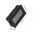 thumbnail image 2 of OUNONA 4Pcs Black Digital Temperature Gauge with Compact Design for Home Reptile Room and Greenhouse Use, 2 of 7