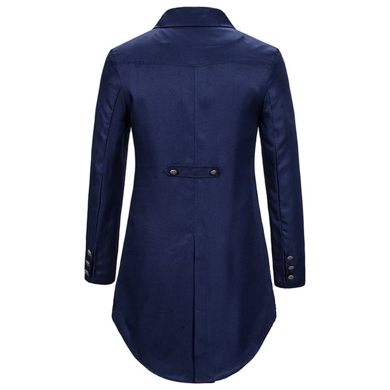 Dtydtpe Clearance Sales Blazer Jackets for Men Coat Tailcoat Jacket Gothic Frock Coat Uniform Tuxed Praty Outwear Mens Long Sleeve Tops Winter Coats for Men Walmart