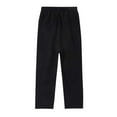 thumbnail image 3 of Juslio Boys Pants Solid Casual Spring Summer Suit Full Length for Kids Black, 3 of 9