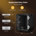 thumbnail image 5 of CAMMOO 95QT Insulated Food Pan Carrier, Catering Food Warmer with Wheels for 6 Full-Size Pans, 304 Stainless Steel Latch, Hot Box for Catering Restaurant Party, 5 of 10