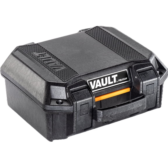 Pelican Vault V100PF1 Universal Pistol Case with Custom Pre-cut Foam - Black