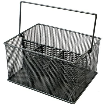 - Sorbus Mesh Utensil Caddy, Napkin Holder and Condiment Organizer