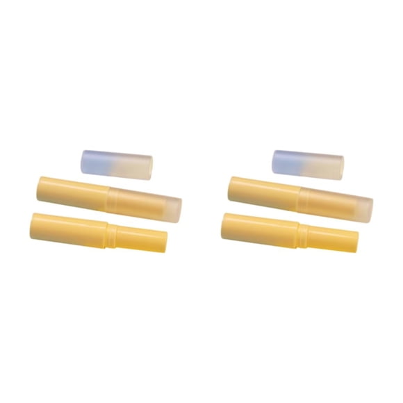 Seitruly 50x tubos de bálsamo labial amplia aplicación para hidratar labios tubo de lápices labiales vacíos tubos de bálsamo labial vacíos Type4 NO4