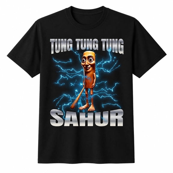 Tung Tung Tung Sahur Graphic T-Shirt, Unisex Classic Fit Cotton Tee