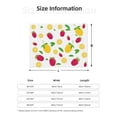 thumbnail image 5 of Gaeub Strawberry and Lemon Printed Flannel Throw Blanket,Plush Throw,Fuzzy Bed Blanket for Bedding Sofa and Travel,Decorative Blanket-50"x40", 5 of 6