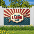 thumbnail image 5 of Decorative Design Happy Labor Day Banner Polyester Material Holiday Decoration for Holiday Celebration Indoor Decoration Outdoor Decor, 5 of 6
