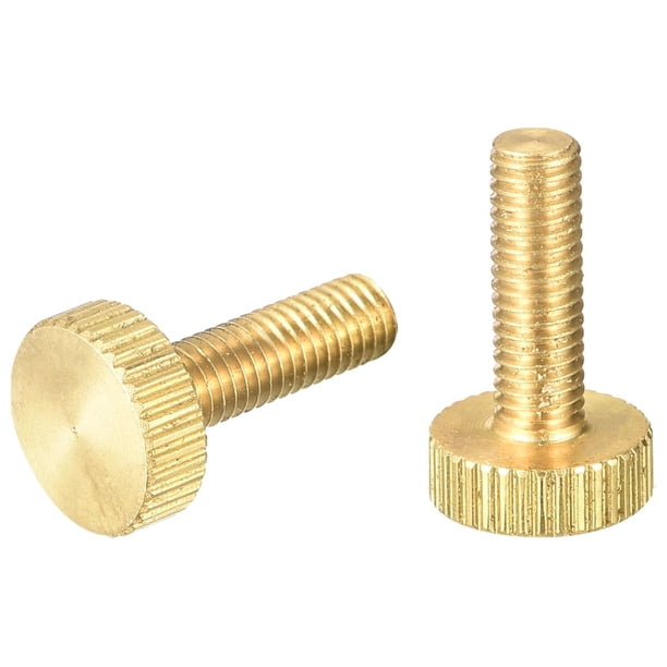 2 Tornillos De Mariposa Moleteados M5x20 Mm En Latón - Para Montaje Sin Herramientas En Electrónica, Muebles O Decoración