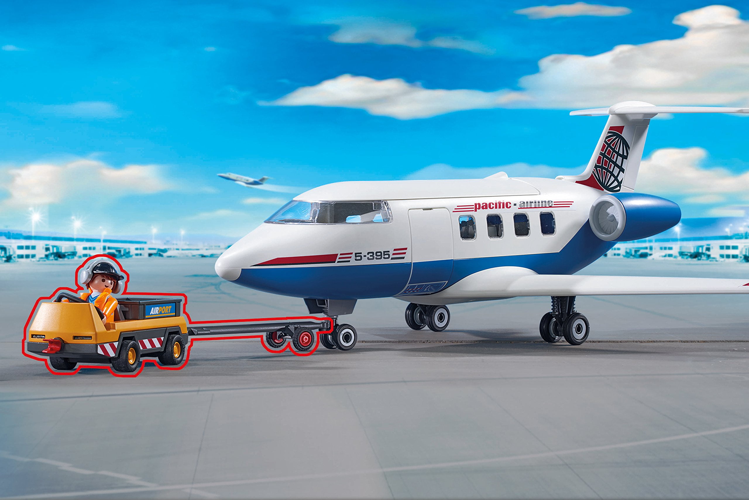 playmobil city airport passenger plane