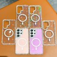 thumbnail image 2 of ELEHOLD Magnetic Case for Samsung Galaxy S26 Ultra, Shockproof Bling Diamond Clear Protective Cover, Wireless Charging,F, 2 of 9