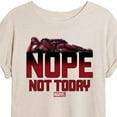 thumbnail image 3 of Marvel Deadpool - Nope Not Today - Women's Oversized Graphic T-Shirt, 3 of 5