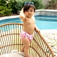 thumbnail image 4 of Ruffle Snap Reusable Absorbent Swimsuit Diaper-Pink Sealife, 4 of 6