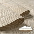 thumbnail image 6 of 15 inch Round Braided Placemats Set of 4 Non Slip Heat Resistant Cotton Polyester Table Mats Washable Place Mats for Kitchen Dining Party Table Decor (Beige, 4), 6 of 8