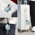 thumbnail image 6 of Seagull 2pcs PU Leather Round Bag Tags Suitcase Handbag Tags with Privacy Cover and Name ID Tag for Travel Luggage, Handbags, Backpacks, School Bags, 6 of 6