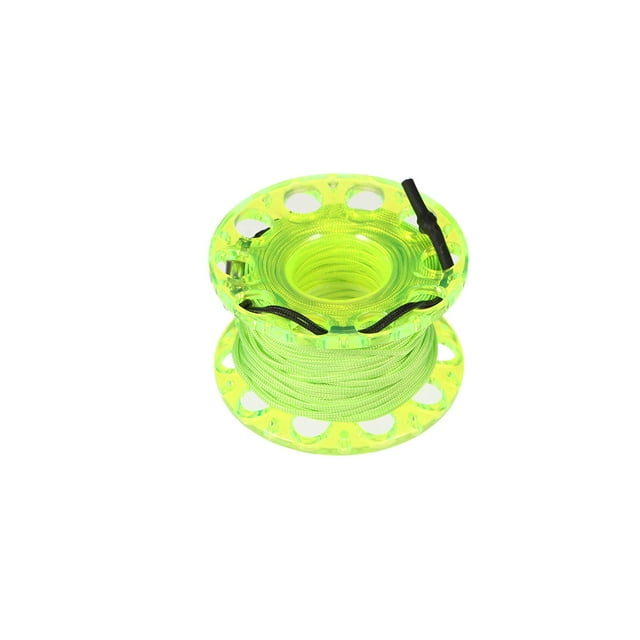 fastboy 30M Finger Reel Transparent Plastic Diving Spool High Strength Anti Corrosion Spools Reels Water Dive Snorkeling Green