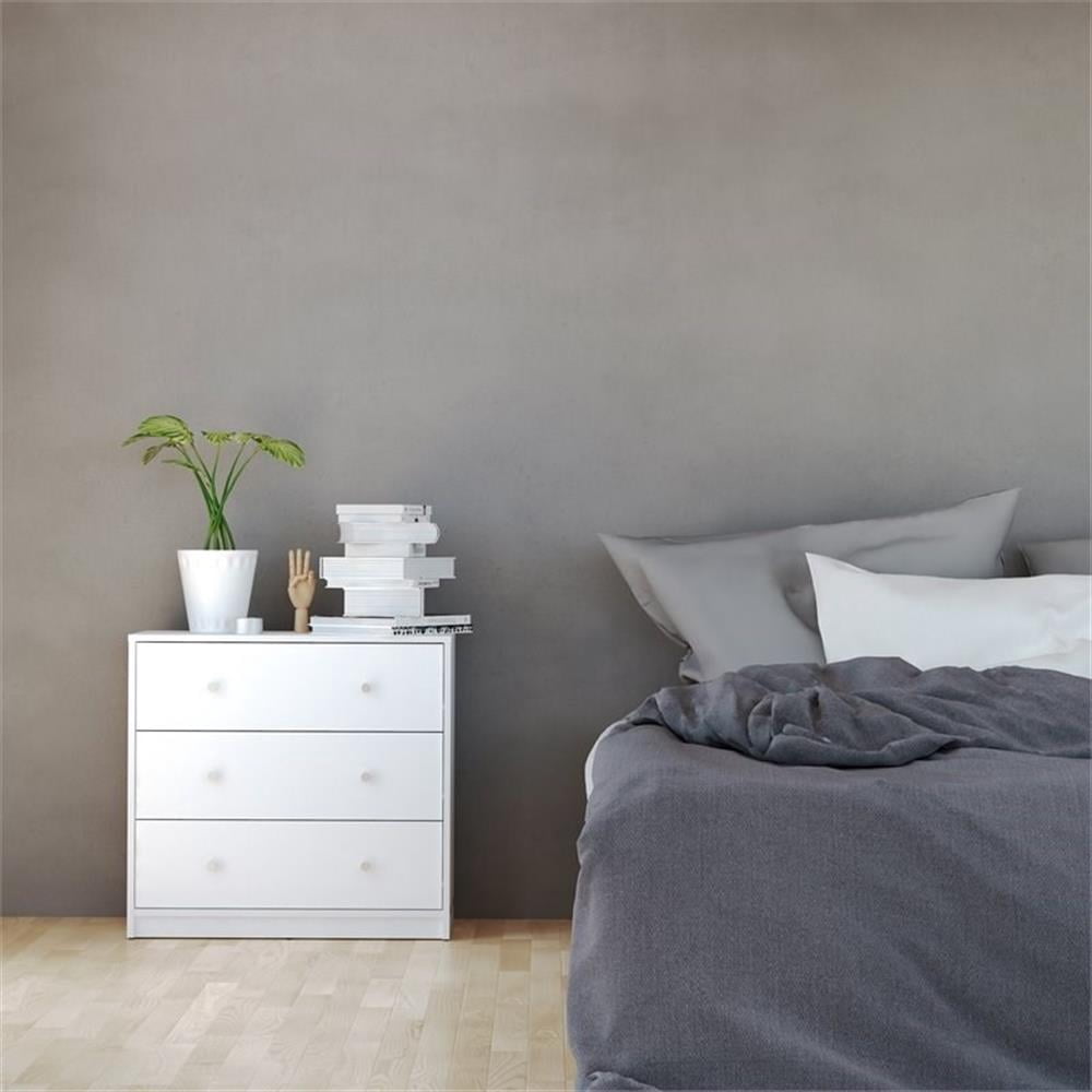 Home Square 4 Piece Bedroom Set With Dresser, Chest and 2 Nightstands in White