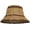 Khaki+black, variant on Women Girls Sun Visor Hats Foldable Wide Brim Colorful Crochet Straw Hat Summer Beach Cap Casual Bucket Hat Fisherman Caps