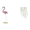thumbnail image 1 of Estatua de resina,Escultura de estatua de flamenco de resina,arte para jardín exterior,Adhesivo de pared,Vinilo decorativo de pared con enredaderas colgantes para dormitorio (DIY),Vinilo, 1 of 8