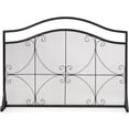 thumbnail image 5 of Gymax Single Panel Fireplace Screen Free Standing Spark Guard Fence for Baby Pet Safe, 5 of 10