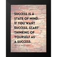 thumbnail image 2 of ArtsyQuotes 15x18 Black Modern Framed Museum Art Print Titled - Joyce Brothers Quote: Success is a State of Mind, 2 of 5