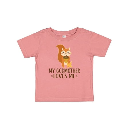 

Inktastic Godmother Loves Me Godson Gift Gift Baby Boy or Baby Girl T-Shirt