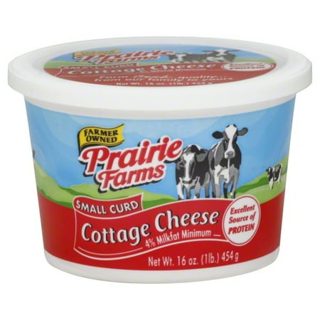 Prairie Farms Small Curd Cottage Cheese 16 Oz Walmart Com