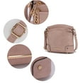 thumbnail image 7 of MKF Collection Kenya Crossbody Shoulder Women’s Bag Stylish Vegan Leather with Gold-Tone Accents by Mia K. - Rose, 7 of 7