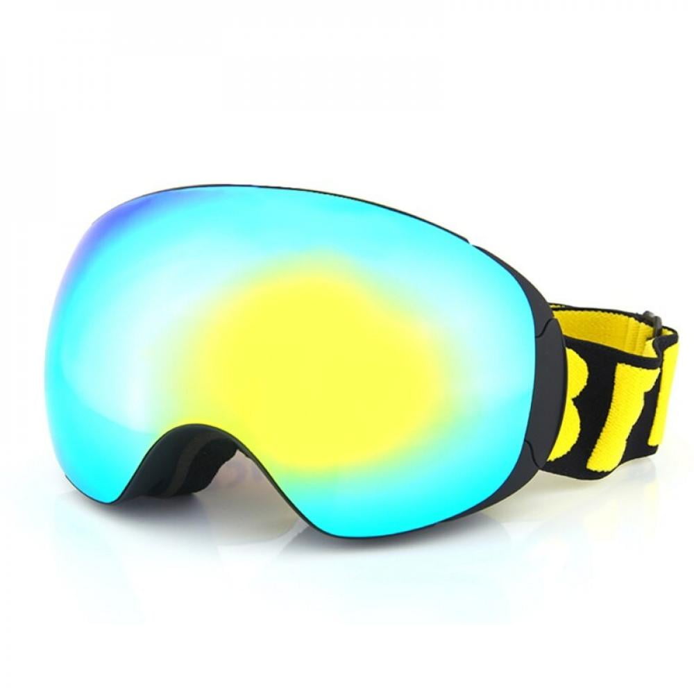 Ski Goggles Double Layers UV400 Anti-fog Mask Glasses Skiing Snowboard Sport  UK 