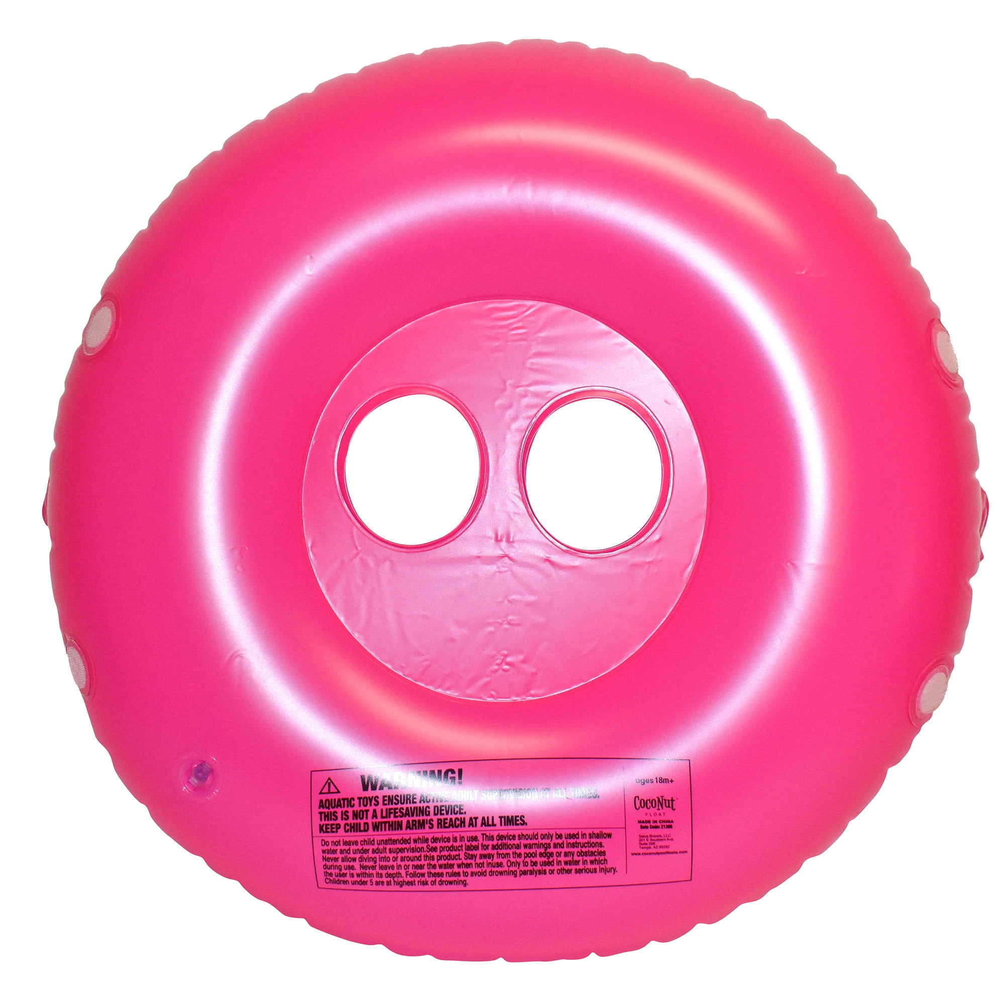 Rae Dunn Born To Sparkle -Toddler Float W/ Canopy, 27" Inflatable Water Ring Removable Canopy, CoCoNut Float, Age 18mo+