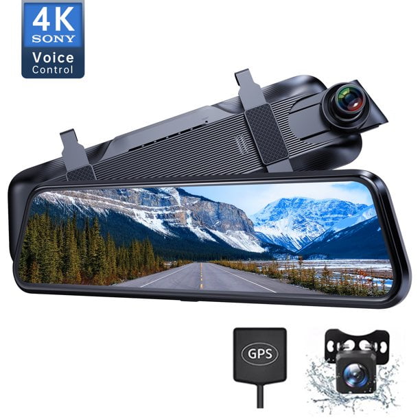 registratore videocamera a 4.3 Pollici Touch Screen Mirror Front Rear Backup Reverse Dual Camera Vehicle Recorder Liuxi Mirror Dash Cam 