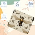 thumbnail image 3 of Bee Square Desk Mat Mouse Mat Mouse Pad, 8.3x9.8 Inch, Non-Slip Rubber Bottom, Printed, Suitable for Office and Gaming, 3 of 6