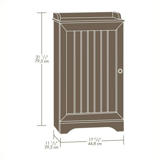Sauder Caraway Floor Cabinet Soft White Finish