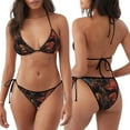 thumbnail image 3 of Lsque Dark Skull King Throne Pattern Women Two Piece Swimsuit Sexy Swimwear Halter String Triangle Bikini Sets, 3 of 6