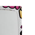 thumbnail image 2 of Ambesonne Colorful Fitted Sheet, Peace Love Vinyl Music, Twin Size, Blue Pink Yellow, 2 of 2