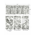 thumbnail image 3 of Farmhouse Flowers Curtain Valance for Windows/Living Room/Kitchen/Bathroom/Café, Short Rod Pocket Tier Curtain Window Treatment Panel Pastoral Vintage Leaf Spring Summer Topper Curtain 54''x18'', 3 of 6