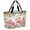 Pink, Green, Red, variant on Pink Flamingo Beach Bag for Women, Large Breathable Mesh Beach Tote Bag, Tropical Summer Palm Leaves Floral Watercolor Sandproof Lightweight Travel Bags for Vacation Picnic Swimming Pool