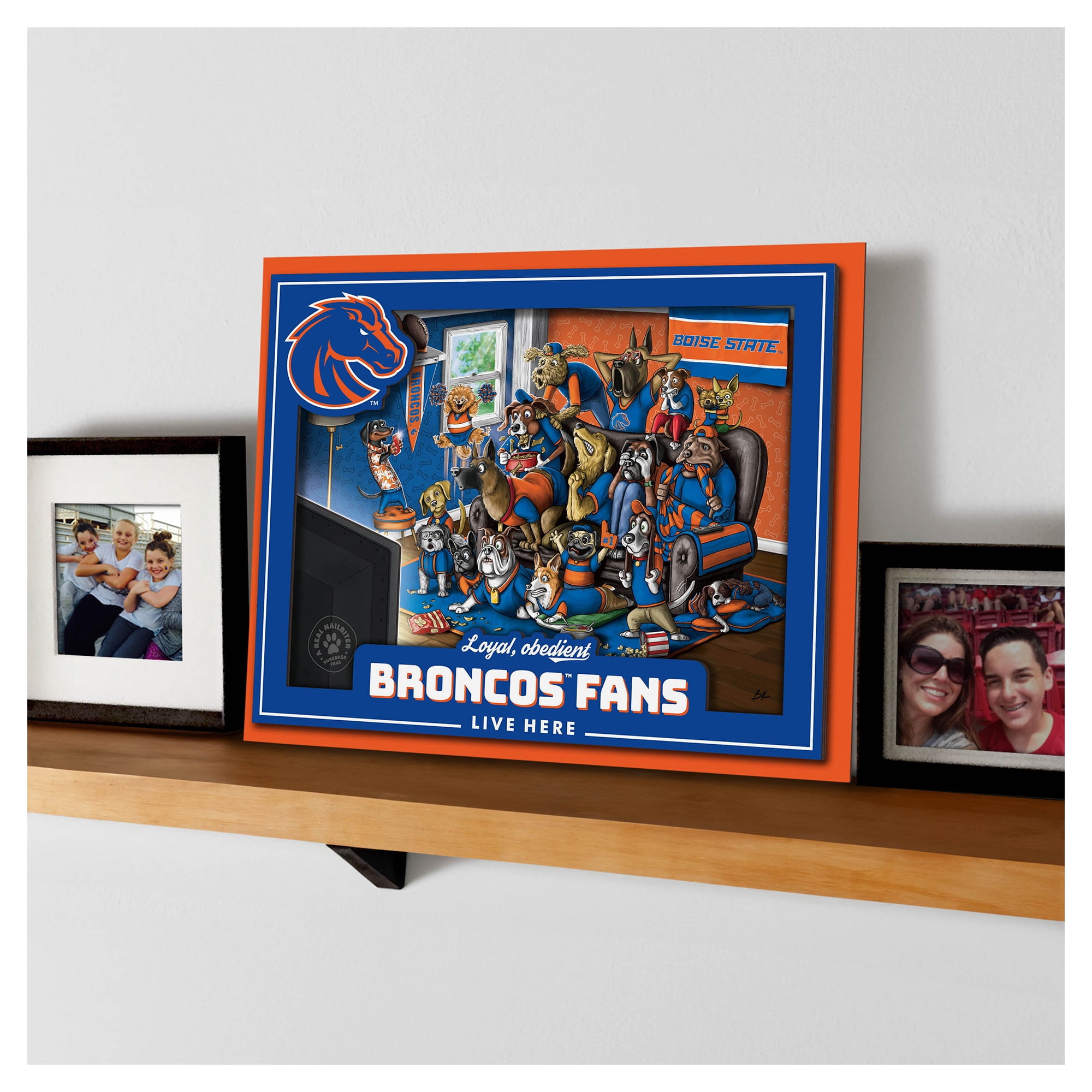 IDNA Boise State Broncos 13.25" x 17.25" Purebred Fans Wall Art