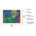 thumbnail image 2 of The Green Donkey - From an Original Color Painting by Marc Chagall c.1973 - Master Art Print (Unframed) 13in x 19in, 2 of 4