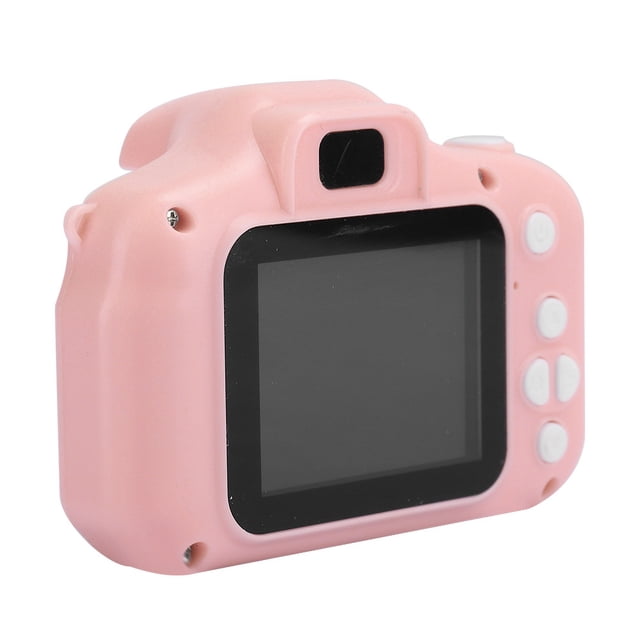 Mini Cámara de fotografía Bling Bling para niños color rosa