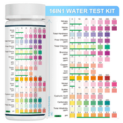 Water Testing Kits for Drinking Water: 125 Strips 16 in 1 Well and Drinking Water Test Kit, EASYTEST Water Test Strips with Hardness, pH, Lead, Iron, Copper, Chlorine, and More