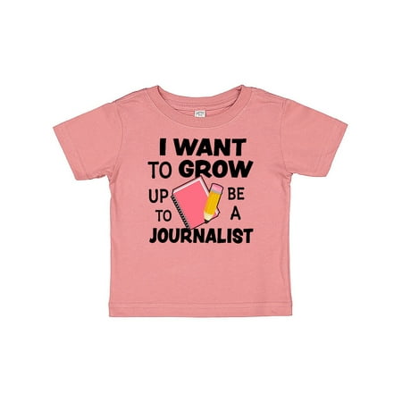 

Inktastic I Want To Grow Up To Be A Journalist Gift Baby Boy or Baby Girl T-Shirt
