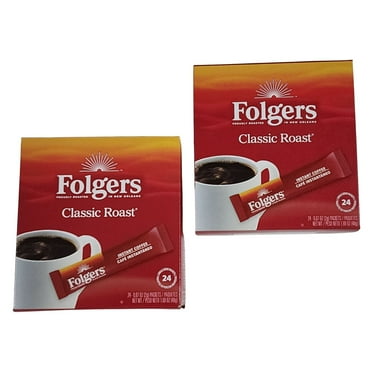 Folgers Medium Roast Instant Coffee, 48 Packets