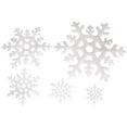 thumbnail image 2 of 5pc Snowflake Christmas Decorations,3D Large Snowflakes Garland Hanging Snow Flakes,Snowflake Garland for White Christmas Decorations,Christmas Winter Wonderland Home New Year Party Decorations, 2 of 9